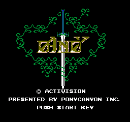 Dandy: Zeuon No Fukkatsu title screen for Famicom Disk System